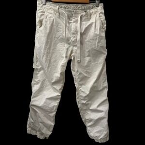 Y2K‎ Gap White Drawstring Pants Women's S 100% Cotton 2005 Vintage Streetwear M